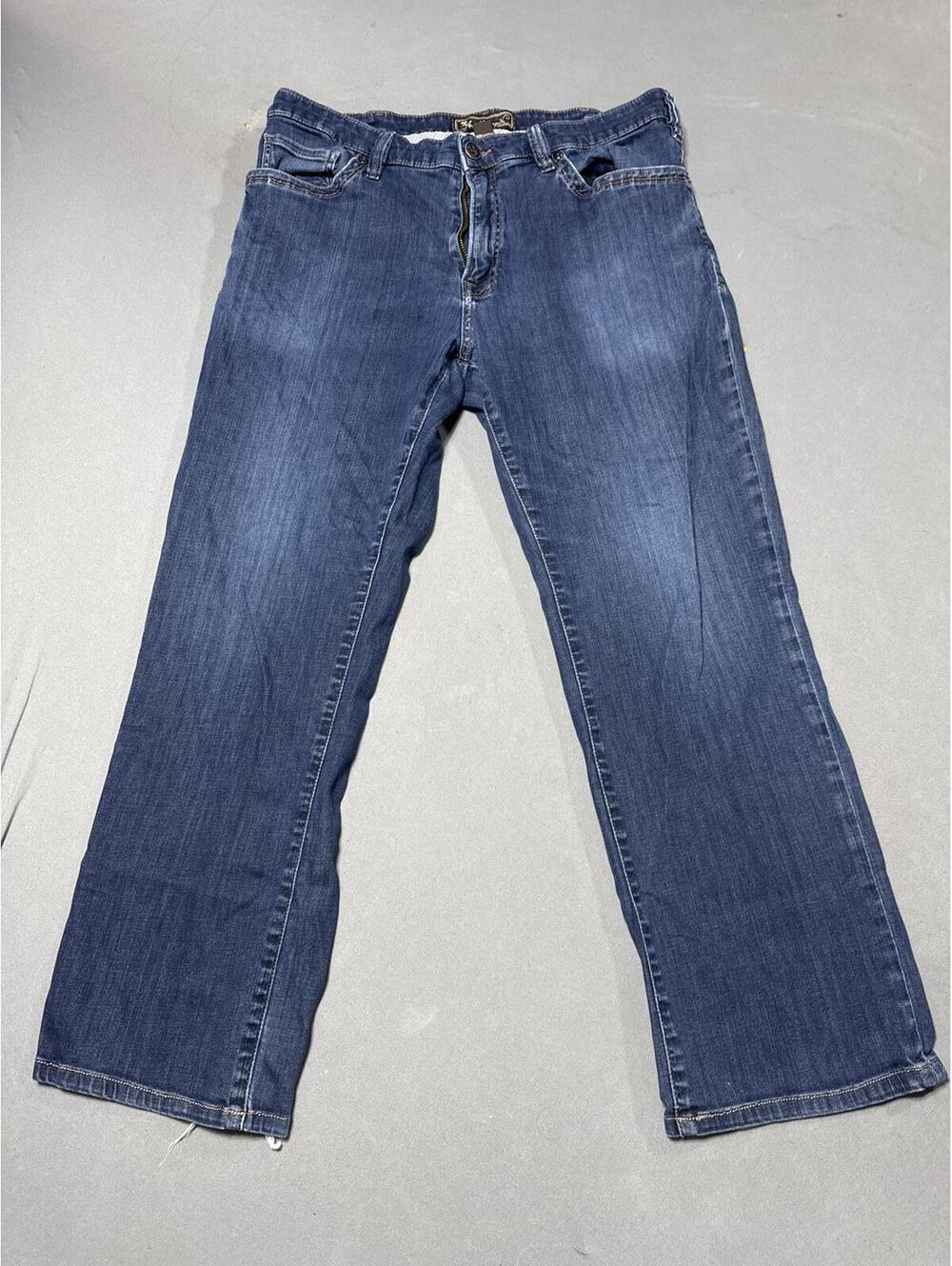 34 Heritage Charisma Men's 38x32 Blue Comfort Rise Classic Stretch Relaxed
